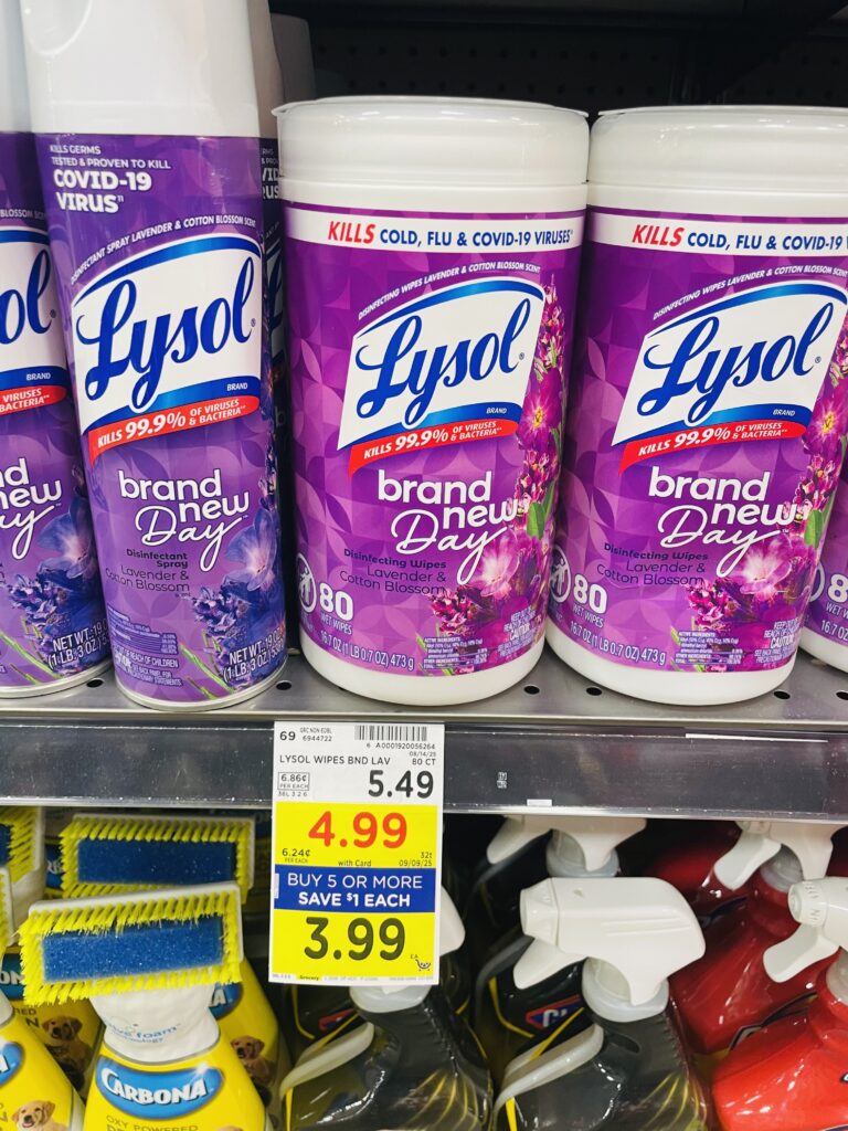 lysol wipes kroger shelf image (1)