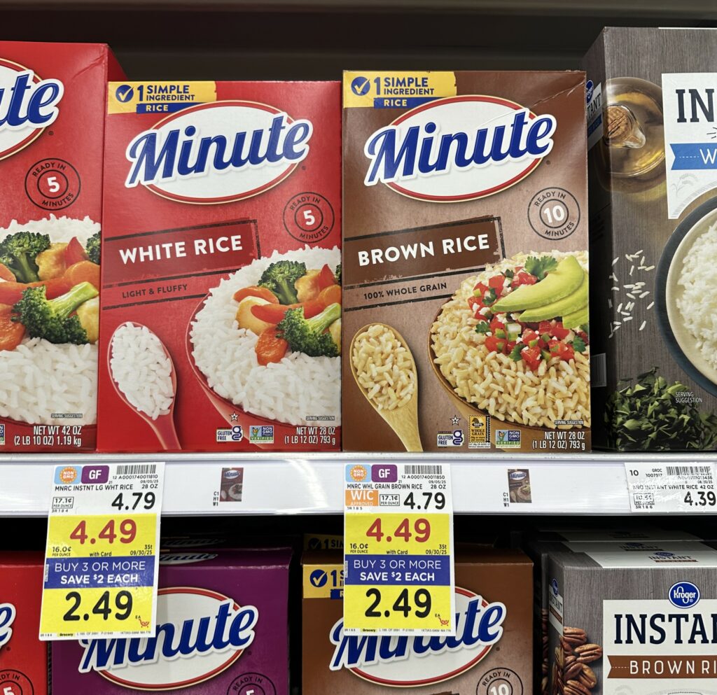minute rice kroger shelf image
