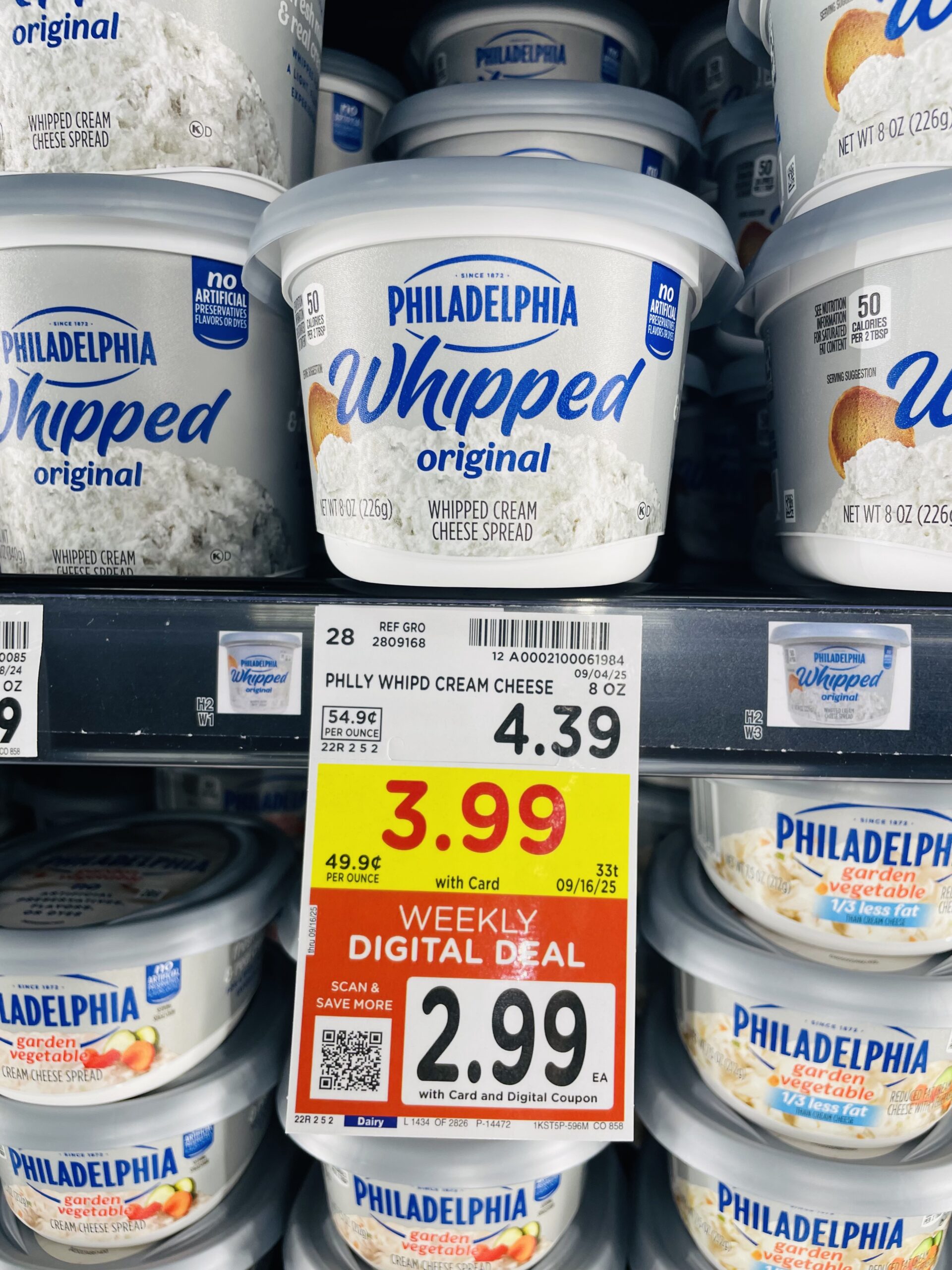 philadelphia cream cheese kroger shelf image (1)