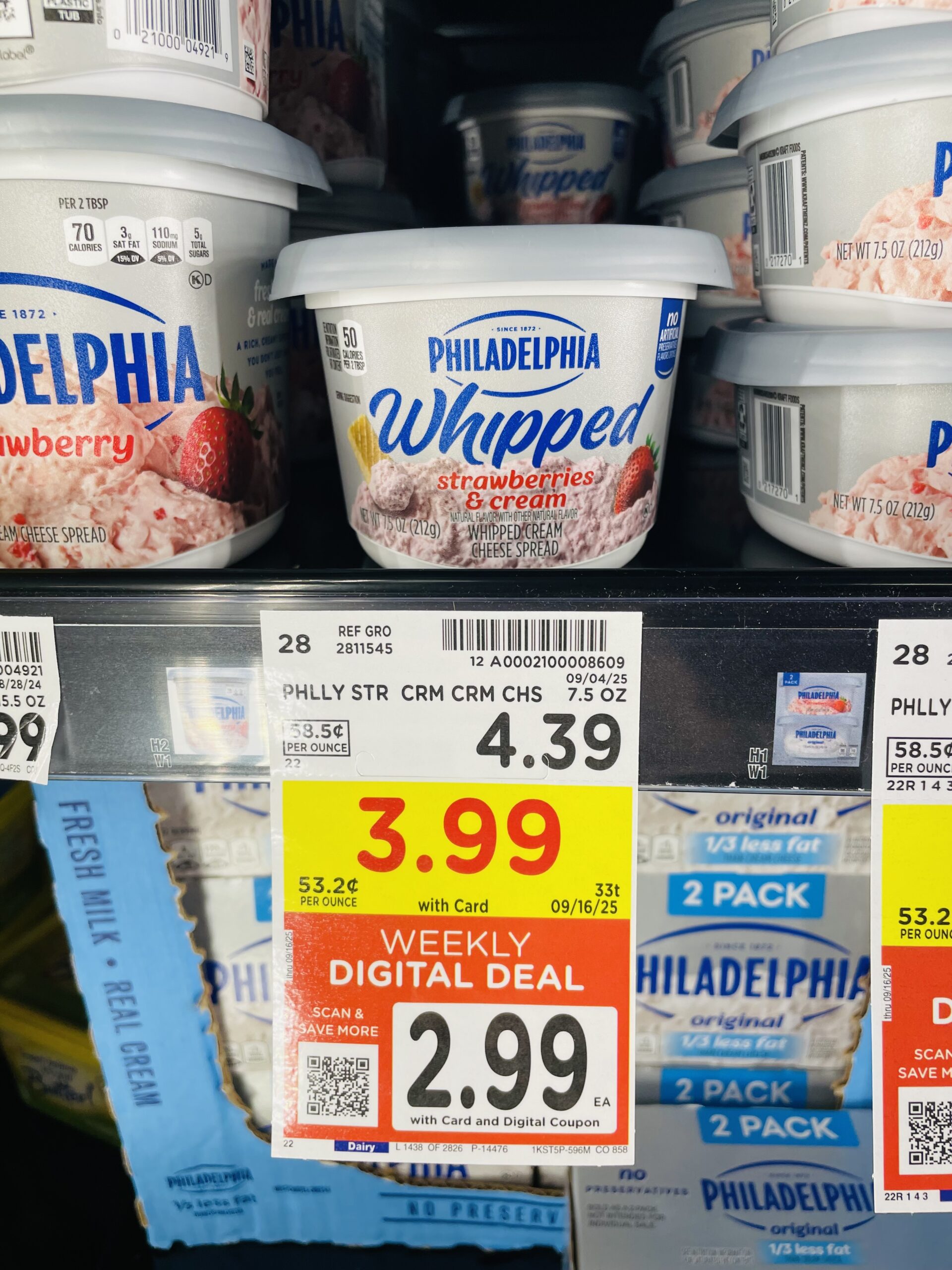 philadelphia cream cheese kroger shelf image (1)