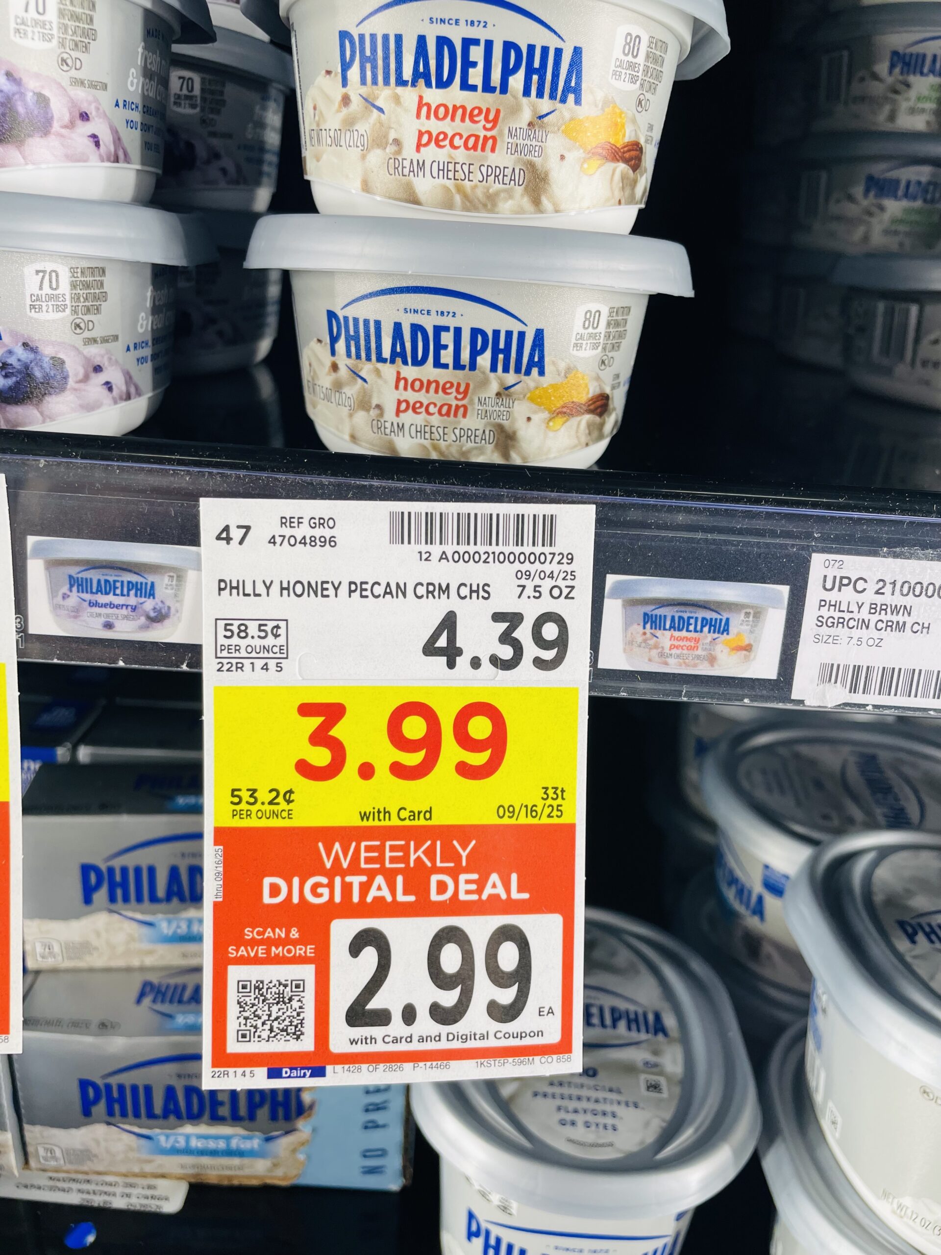 philadelphia cream cheese kroger shelf image (1)