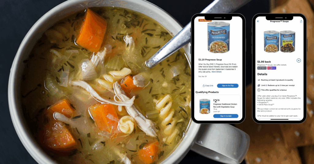 progresso soup digital and ibotta rebate kroger