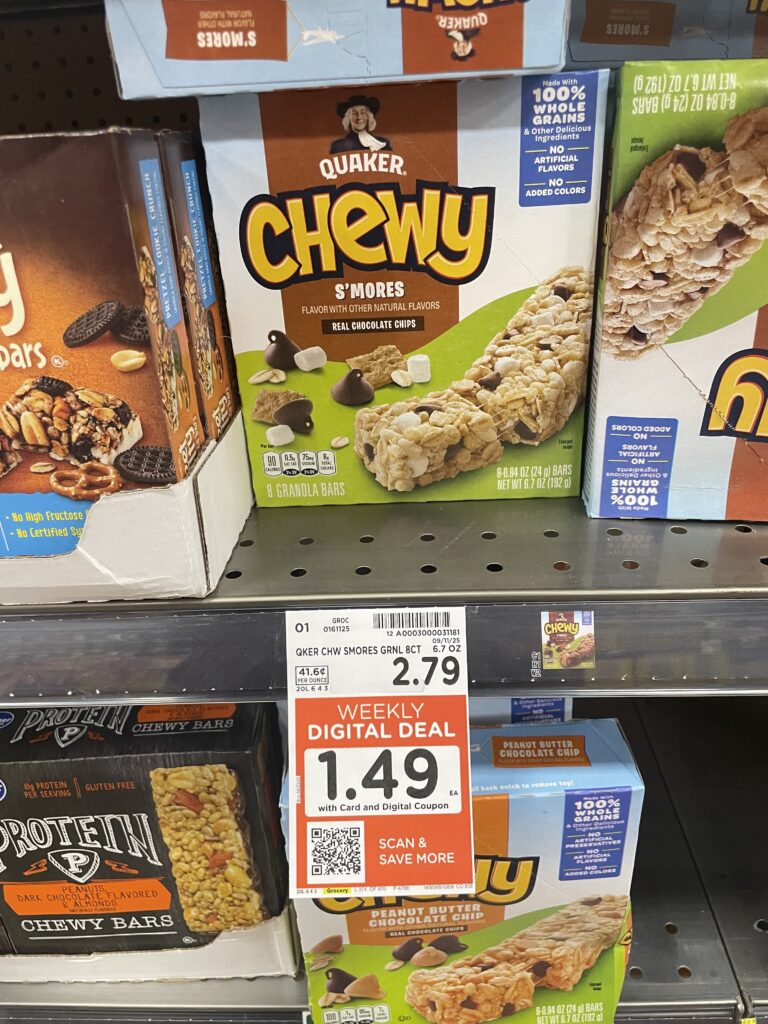 quaker chewy bars kroger shelf image (1)