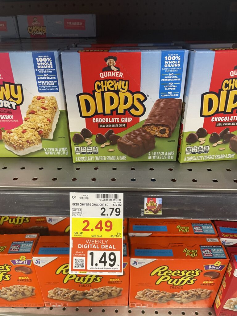 quaker chewy bars kroger shelf image (1)