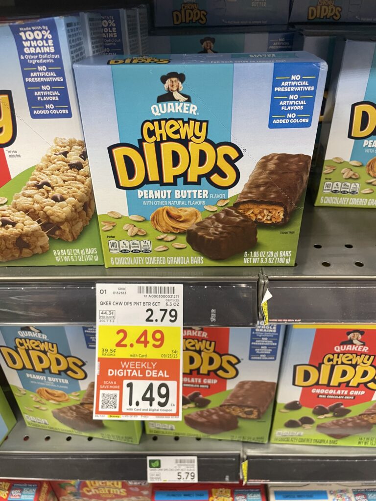 quaker chewy bars kroger shelf image (1)