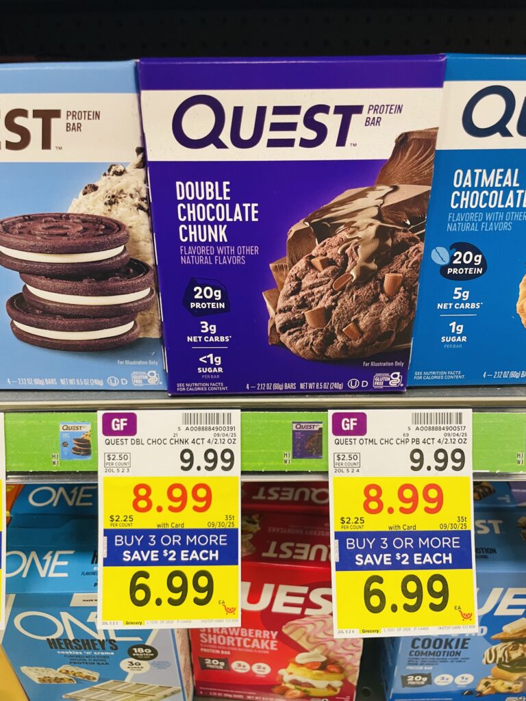 quest protein bars kroger shelf image (7)