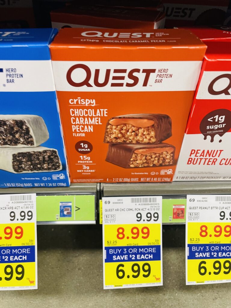 quest protein bars kroger shelf image (7)