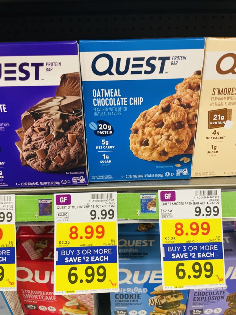 quest protein bars kroger shelf image (7)
