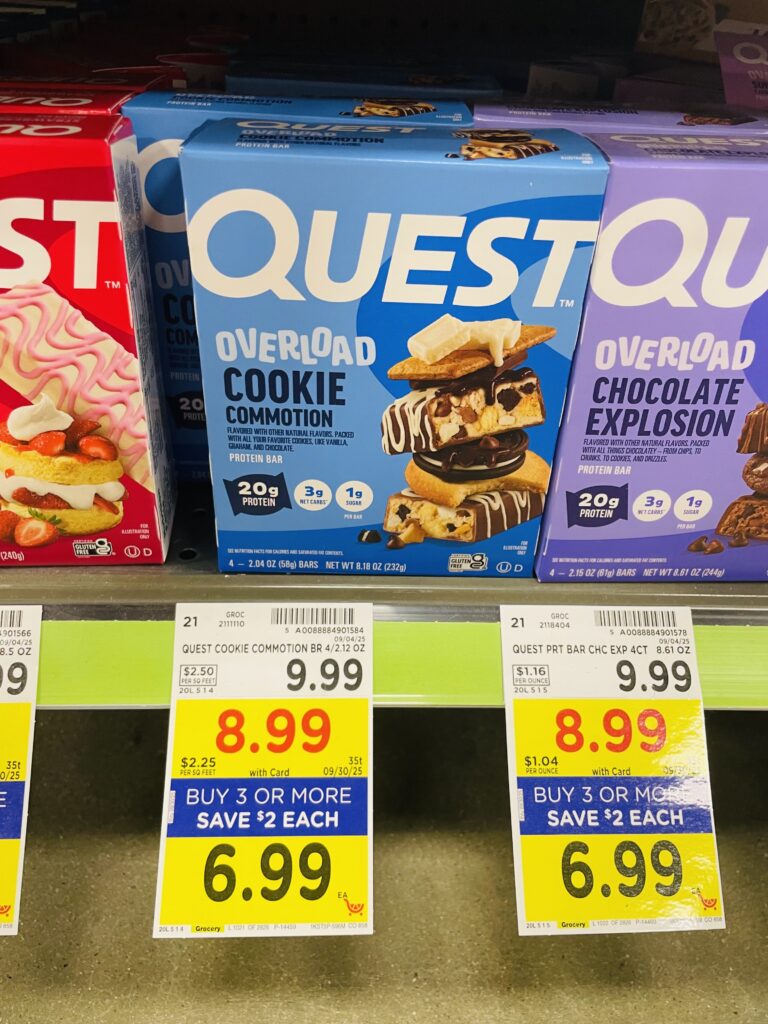 quest protein bars kroger shelf image (7)
