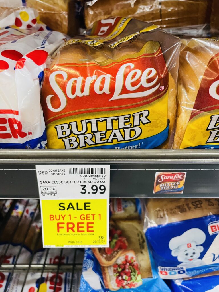 sara lee bread kroger shelf image (2)