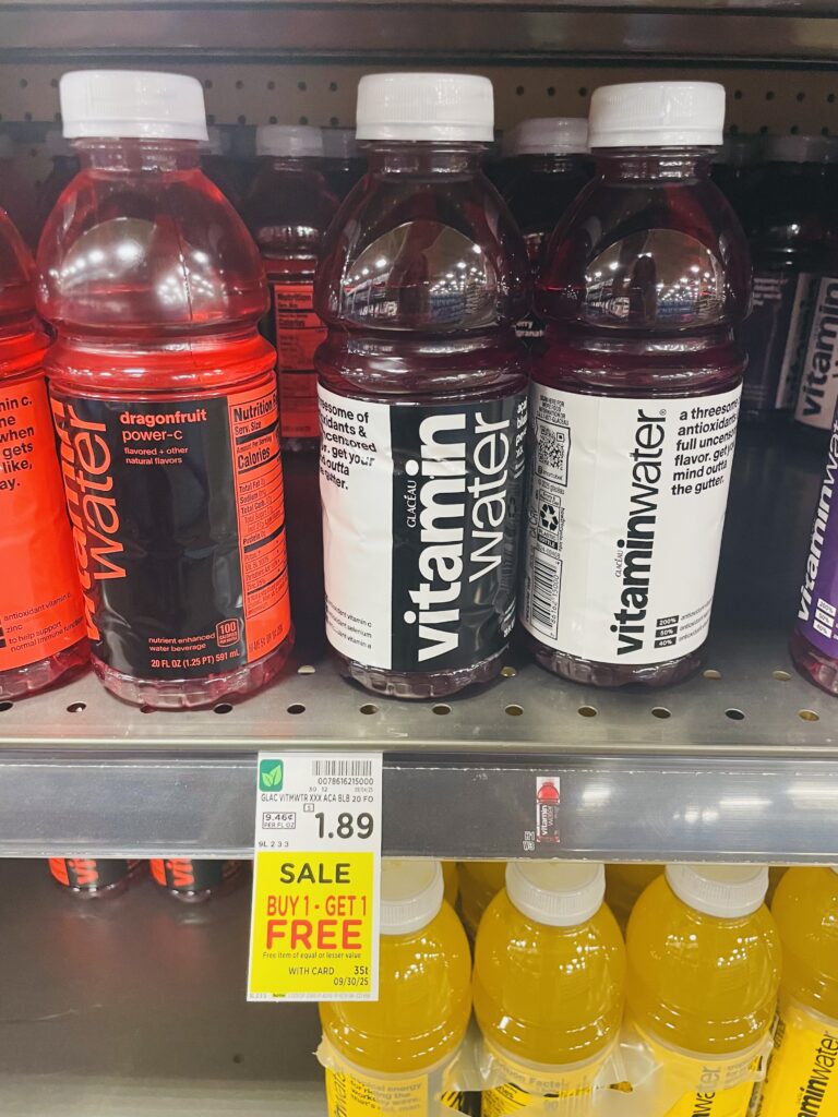 vitamin water kroger shelf image (1)