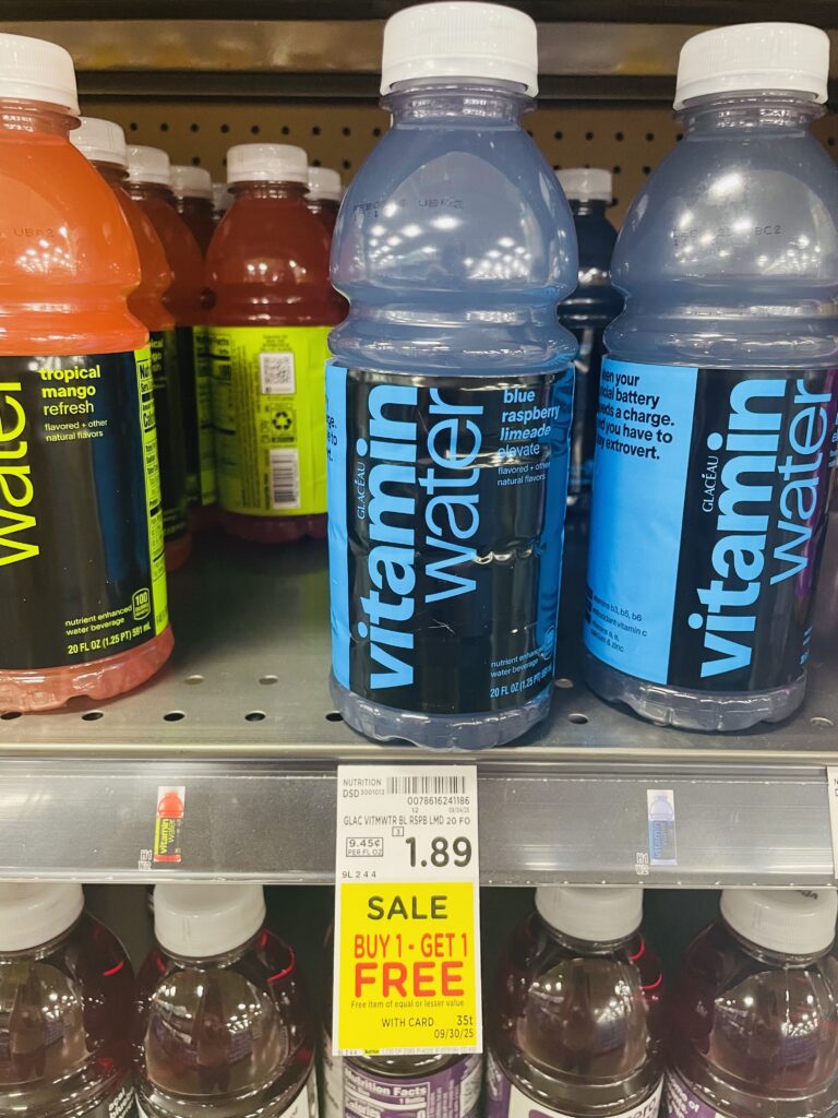 vitamin water kroger shelf image (1)