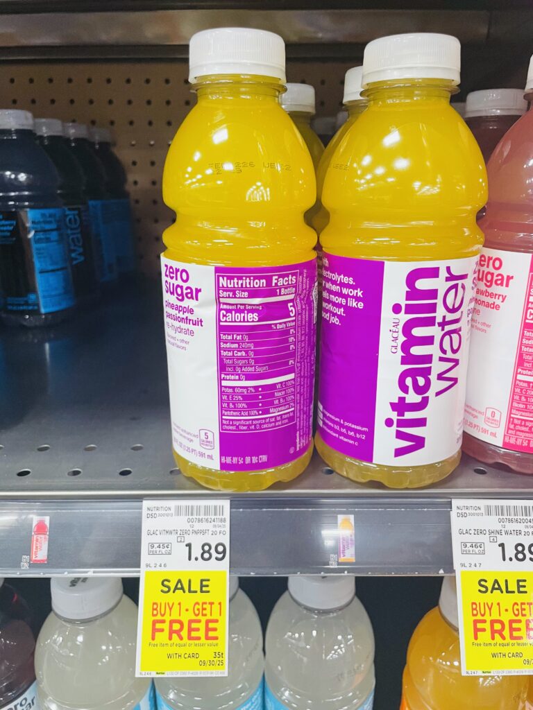 vitamin water kroger shelf image (1)