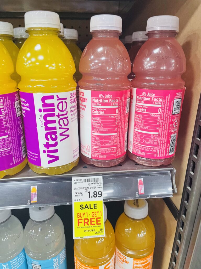 vitamin water kroger shelf image (1)