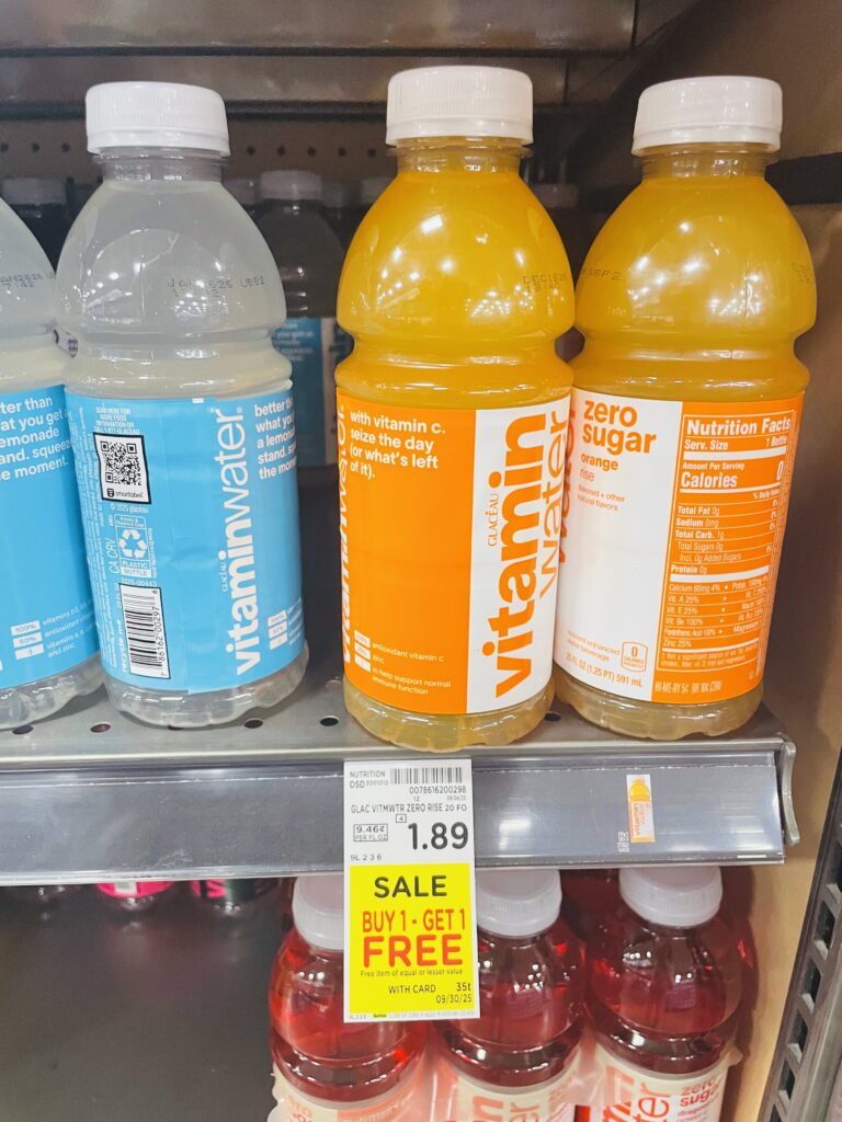 vitamin water kroger shelf image (1)
