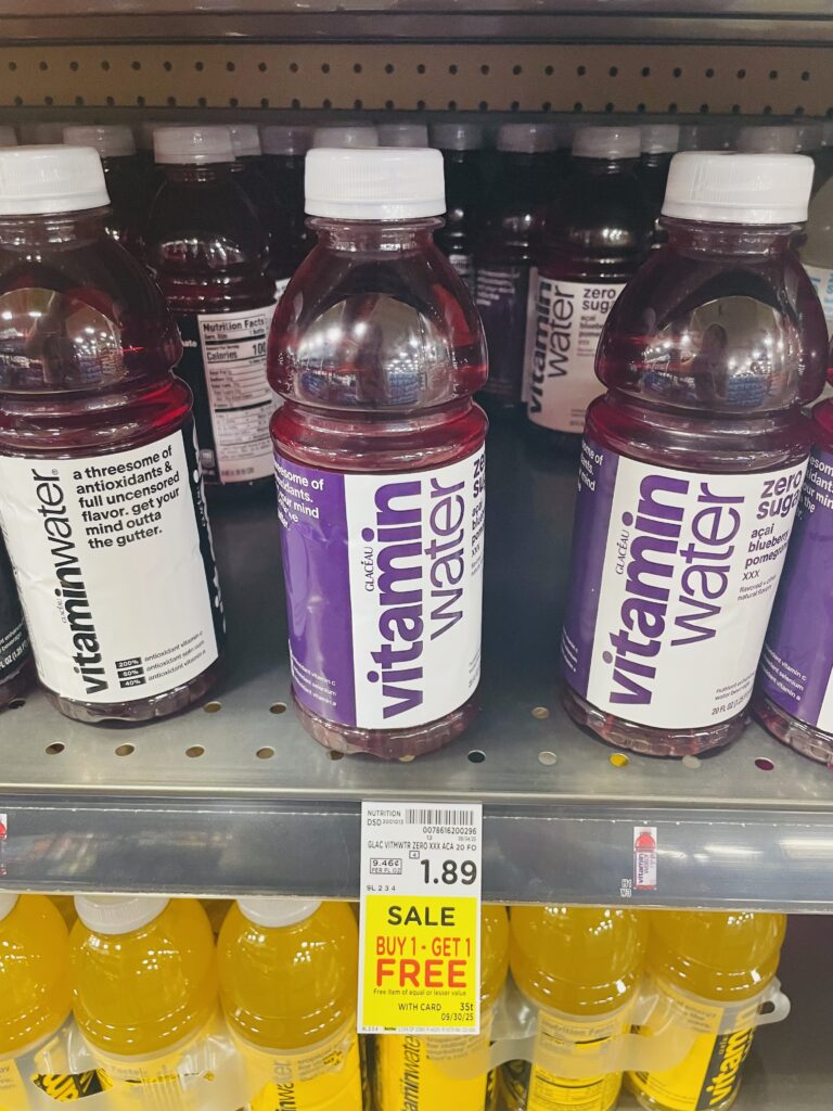 vitamin water kroger shelf image (1)