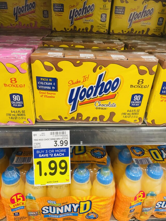 Yoohoo Drinks as low as $1.99! - Kroger Krazy