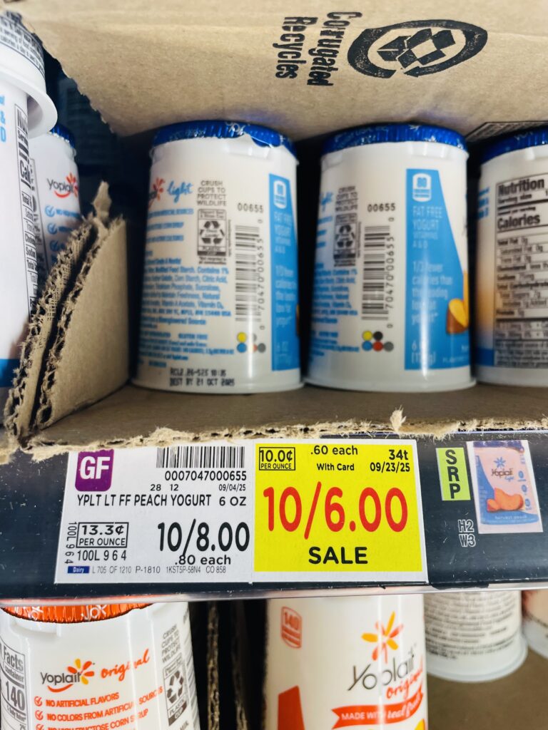 yoplait yogurt singles kroger shelf image (1)