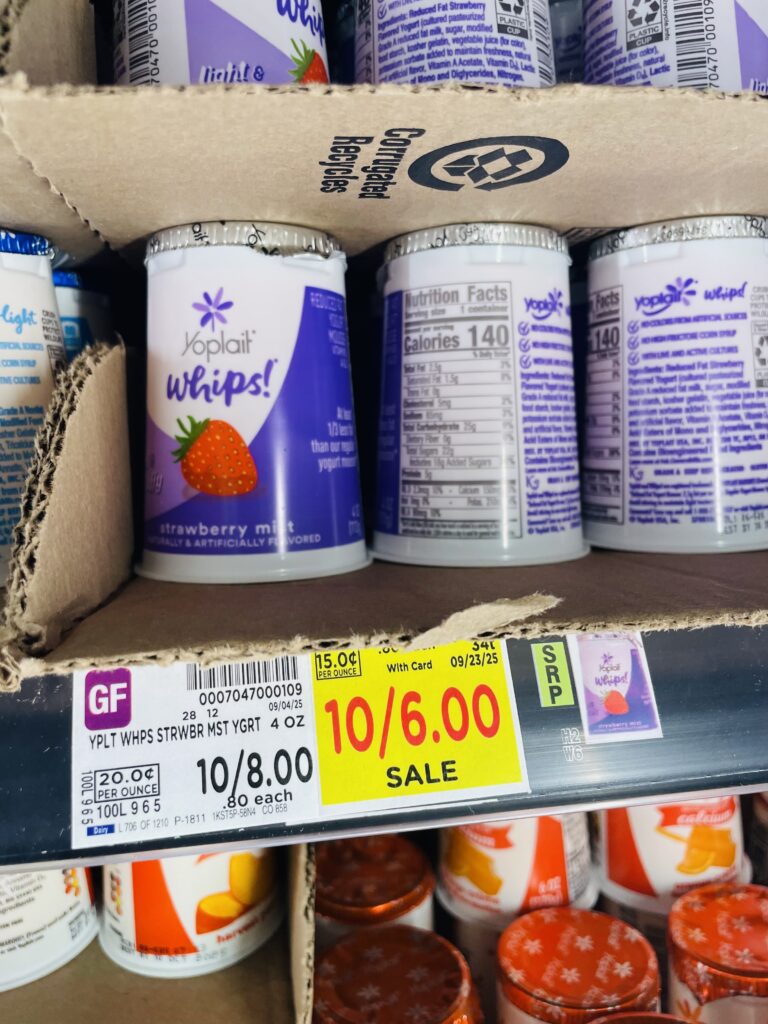yoplait yogurt singles kroger shelf image (1)