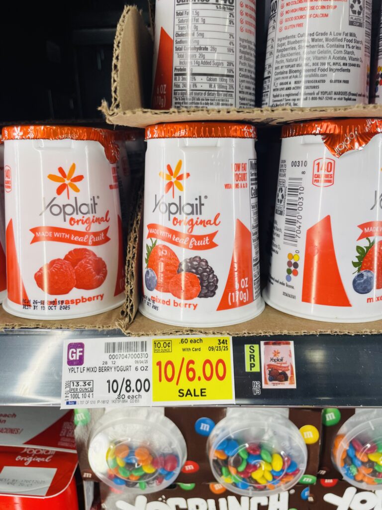 yoplait yogurt singles kroger shelf image (1)