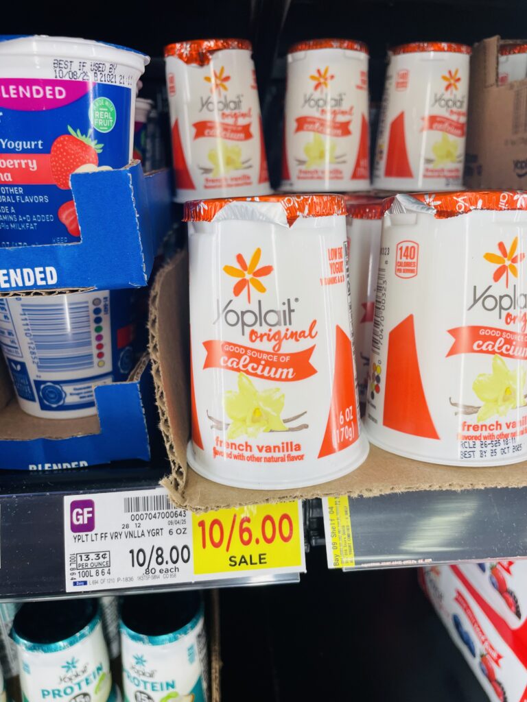 yoplait yogurt singles kroger shelf image (1)