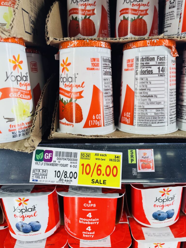 yoplait yogurt singles kroger shelf image (1)