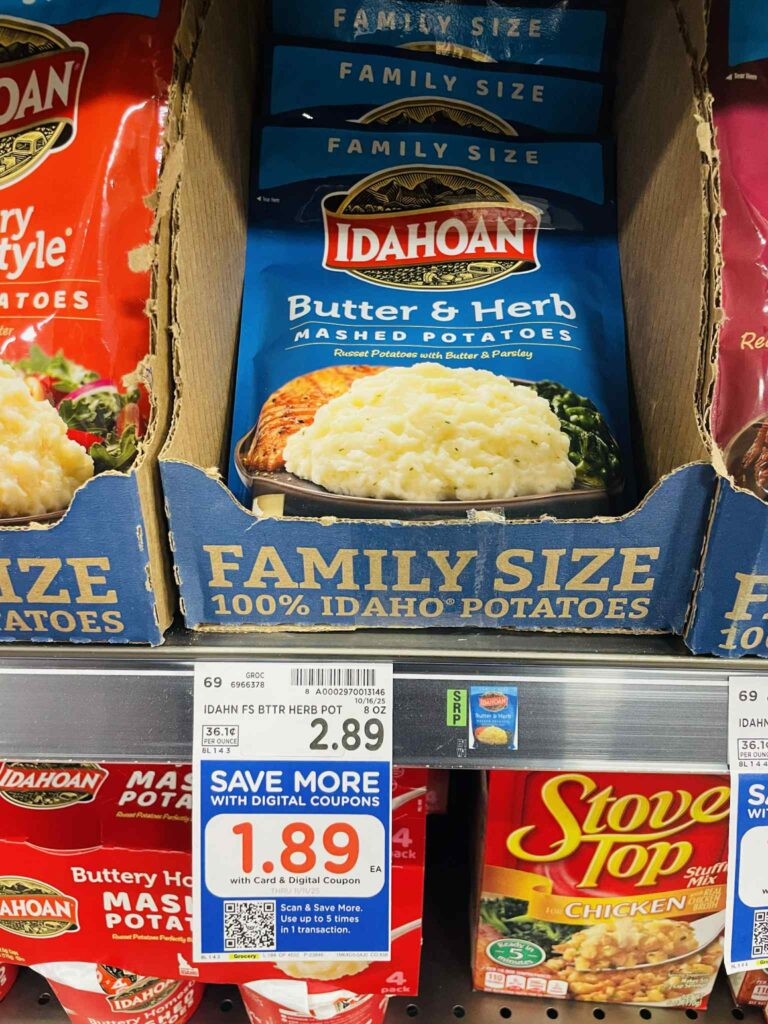 Idahoan potatoes kroger shelf image