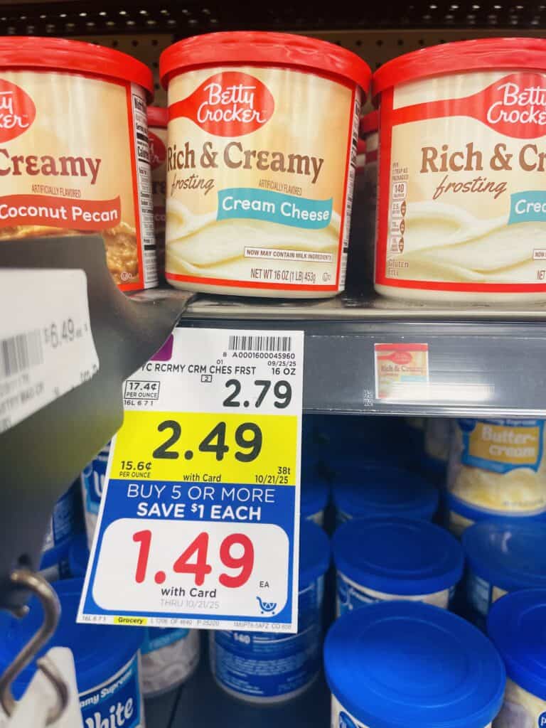 BC cake, brownie and icing kroger shelf image (1)