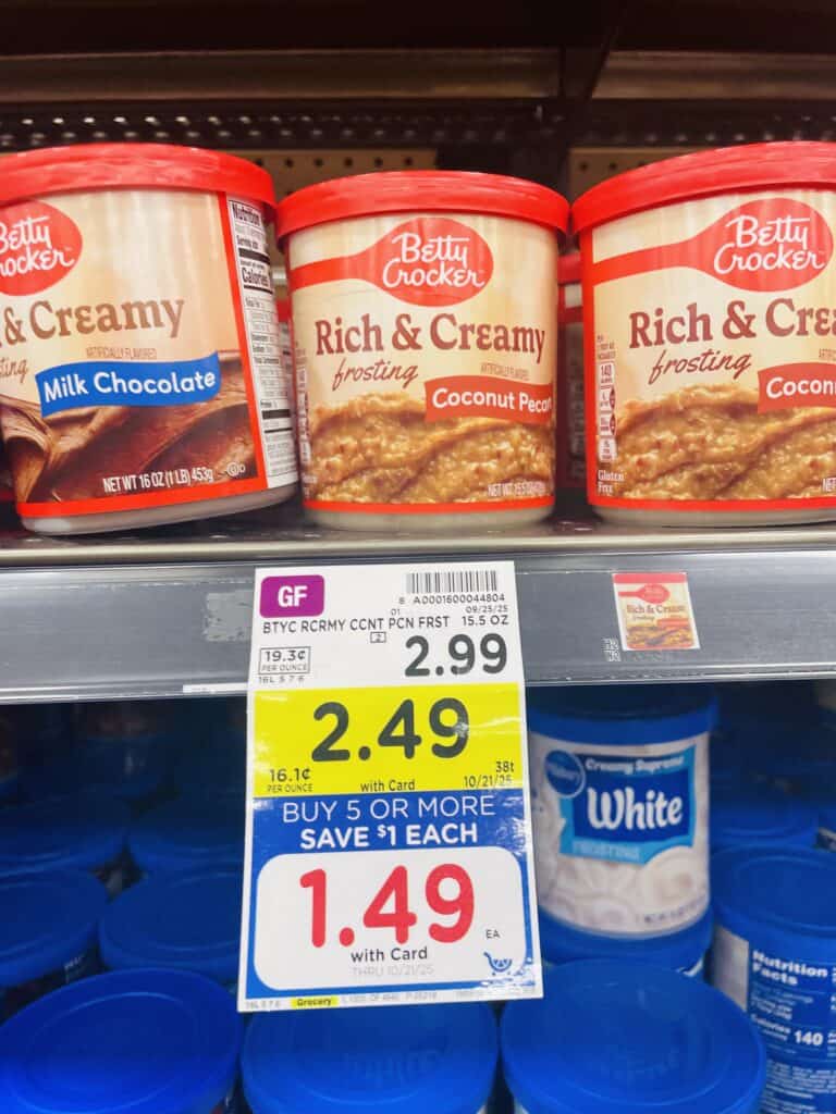 BC cake, brownie and icing kroger shelf image (1)