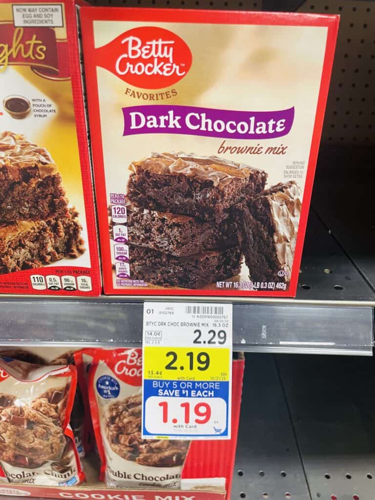 BC cake, brownie and icing kroger shelf image (1)