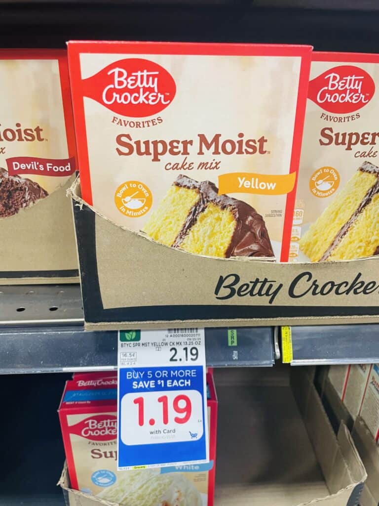 BC cake, brownie and icing kroger shelf image (1)