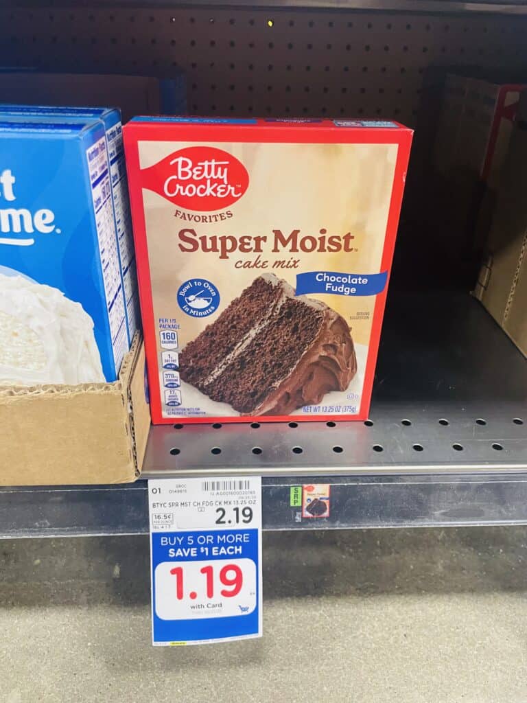 BC cake, brownie and icing kroger shelf image (1)