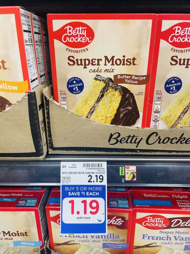 BC cake, brownie and icing kroger shelf image (1)