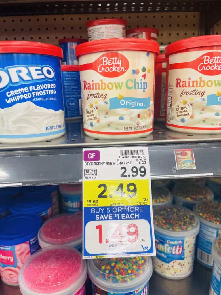 BC cake, brownie and icing kroger shelf image (1)