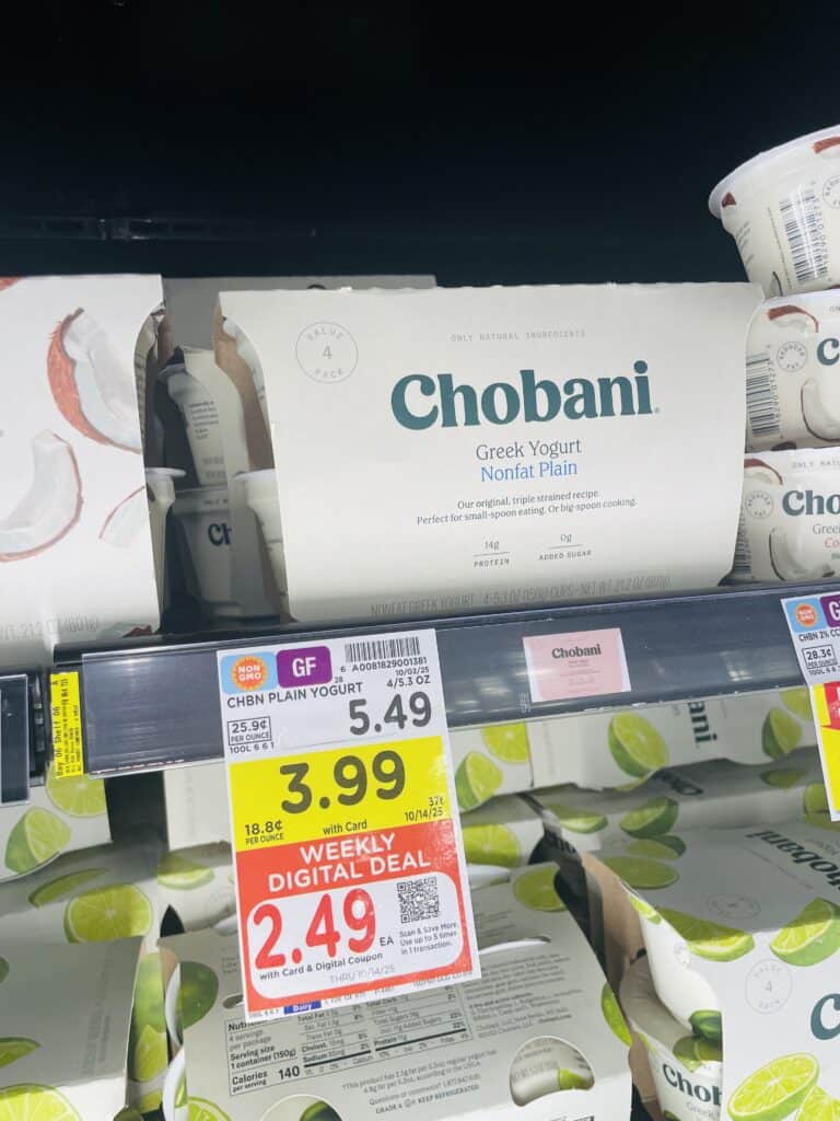Chobani Kroger Shelf Image