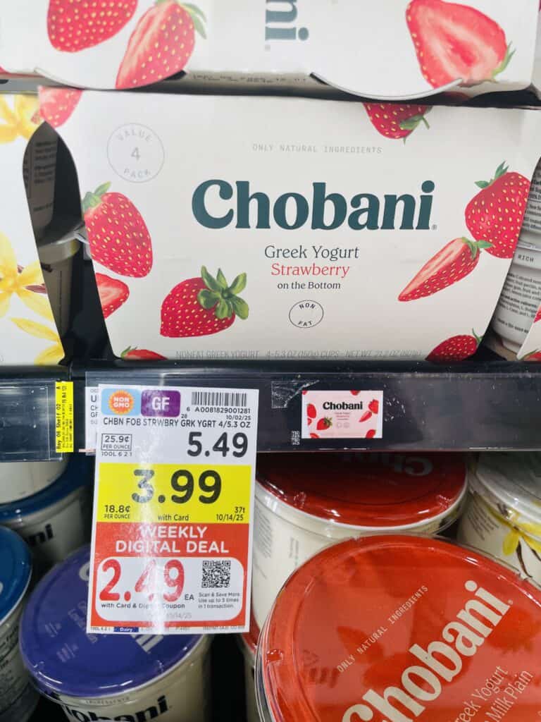 Chobani Kroger Shelf Image