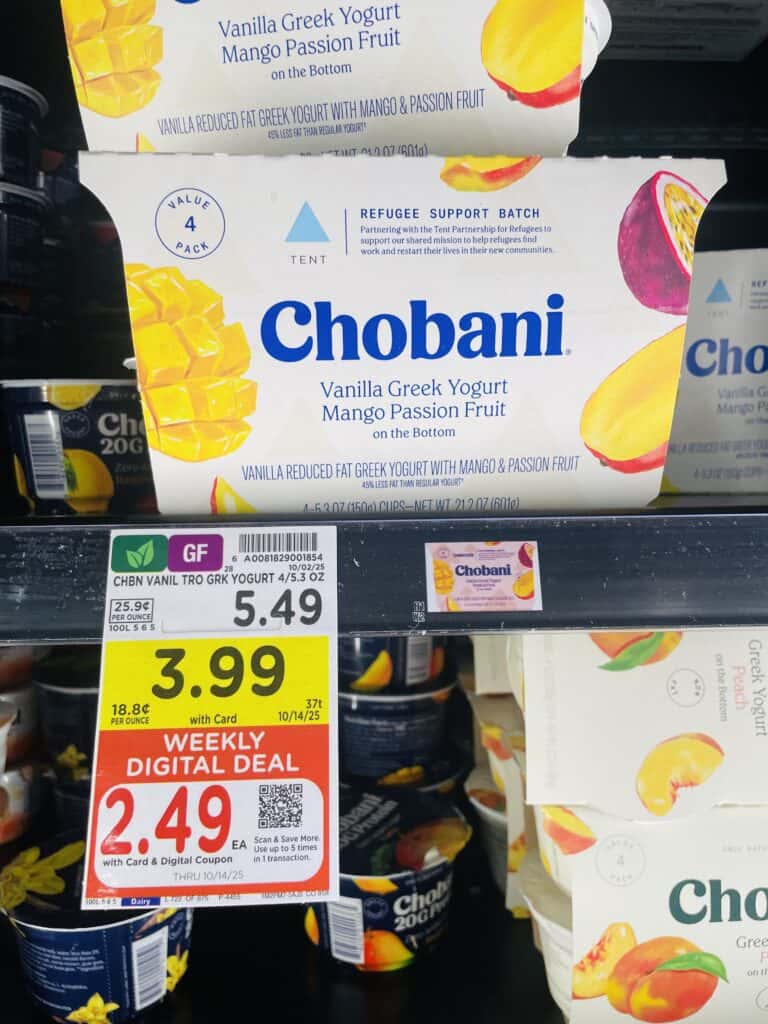Chobani Kroger Shelf Image
