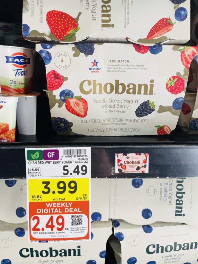Chobani Kroger Shelf Image