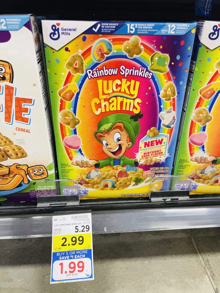 General Mills Cereals Kroger Shelf Image