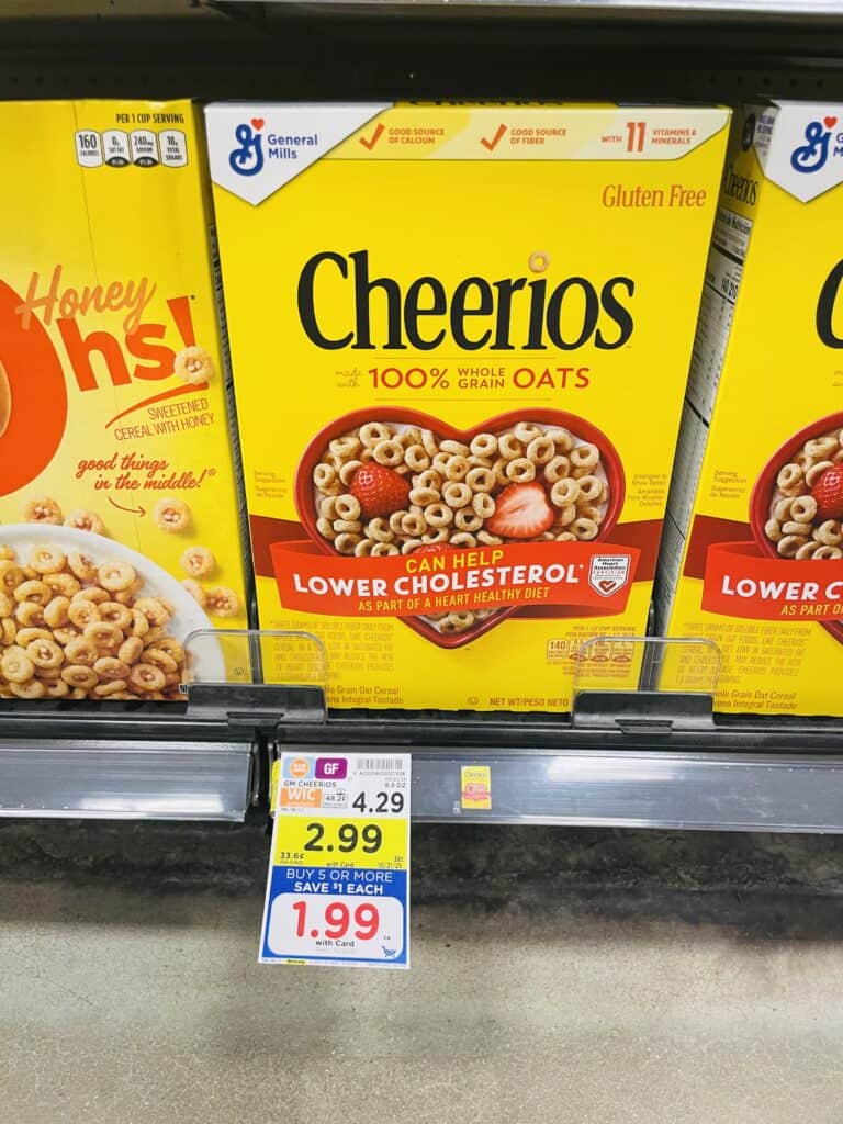 General Mills Cereals Kroger Shelf Image