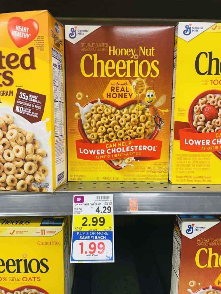 General Mills Cereals Kroger Shelf Image