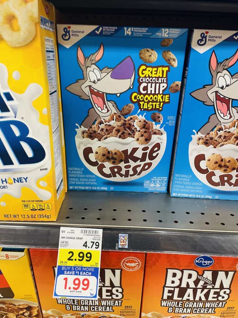 General Mills Cereals Kroger Shelf Image