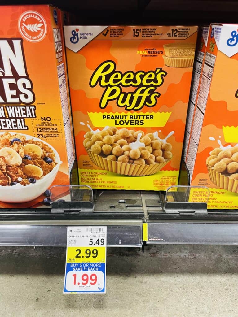 General Mills Cereals Kroger Shelf Image