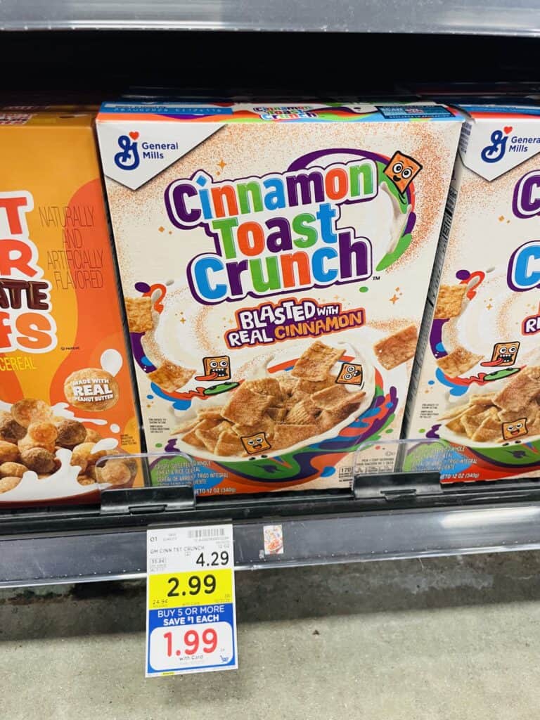 General Mills Cereals Kroger Shelf Image