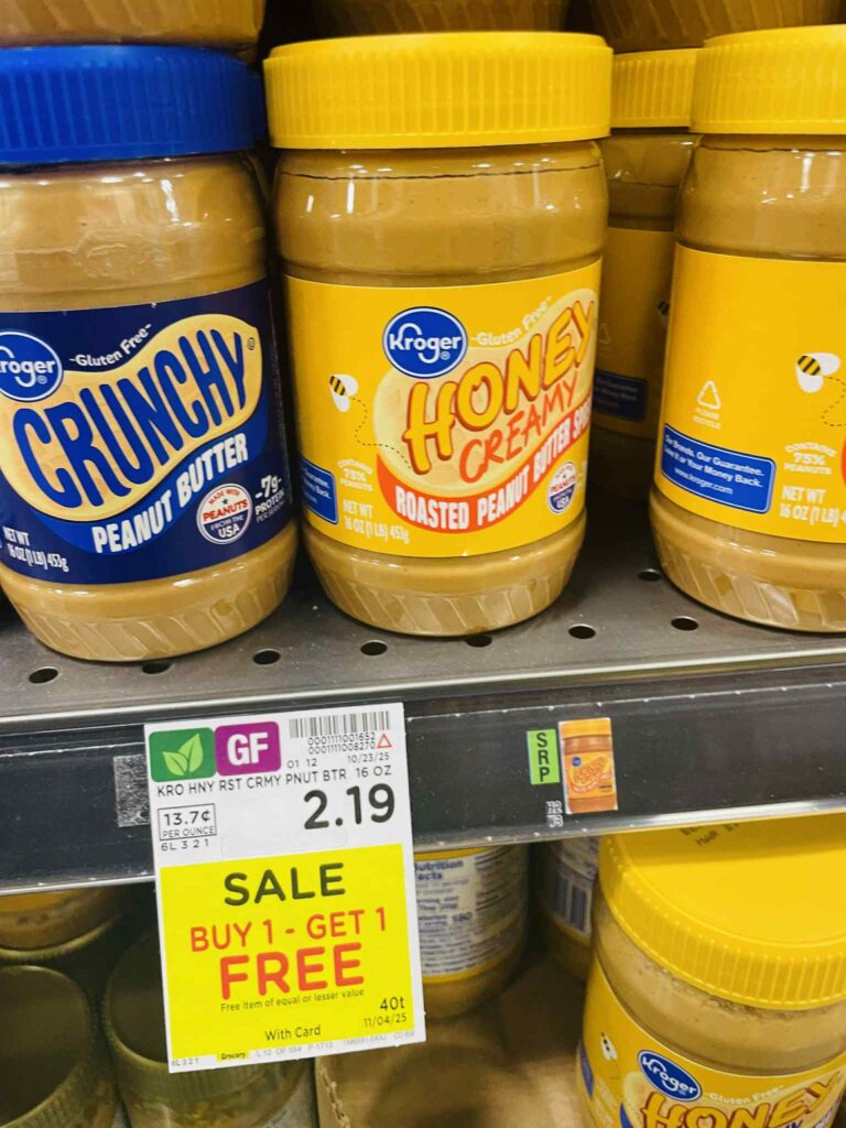 Kroger Peanut Butter shelf image 