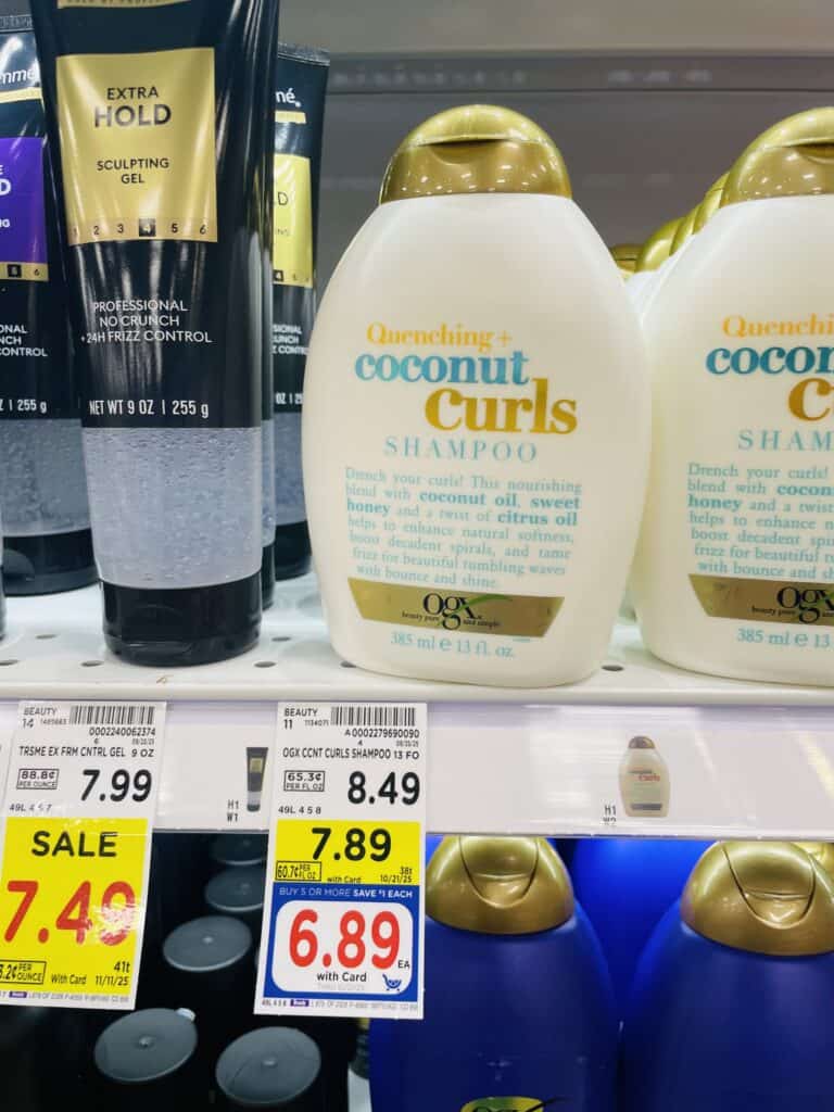 OGX Hair Care Kroger Shelf Image 