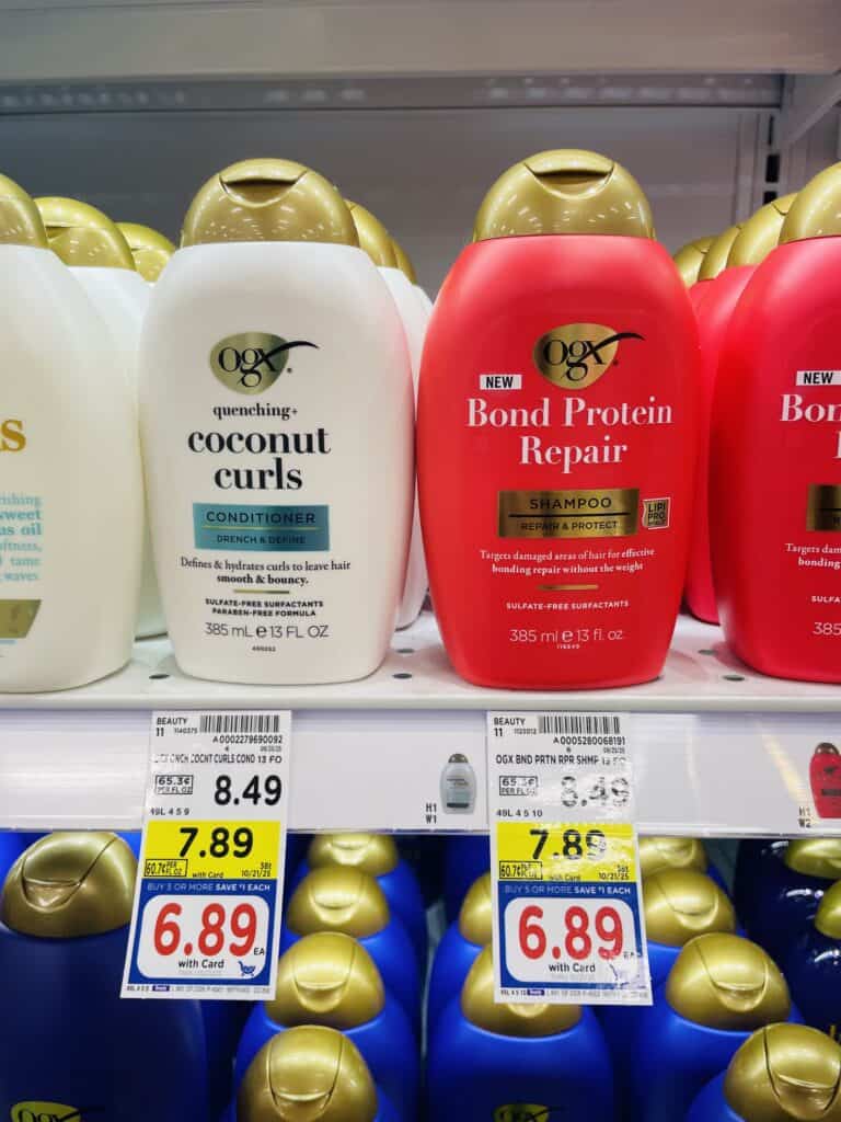 OGX Hair Care Kroger Shelf Image 