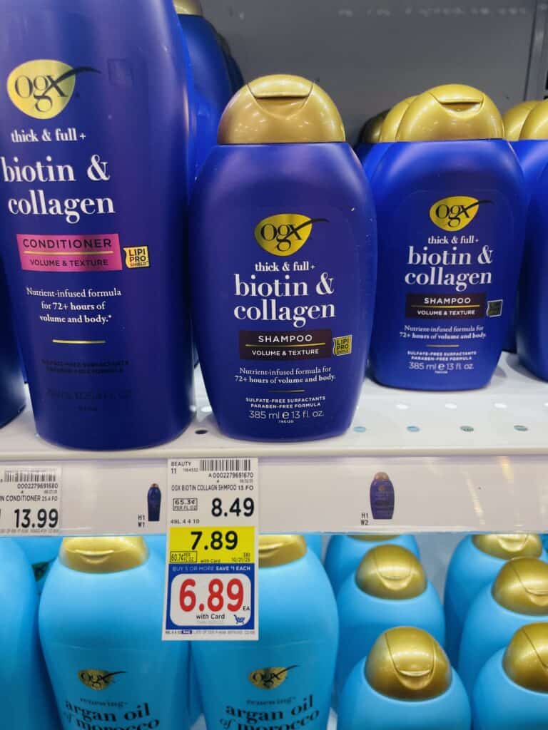 OGX Hair Care Kroger Shelf Image 