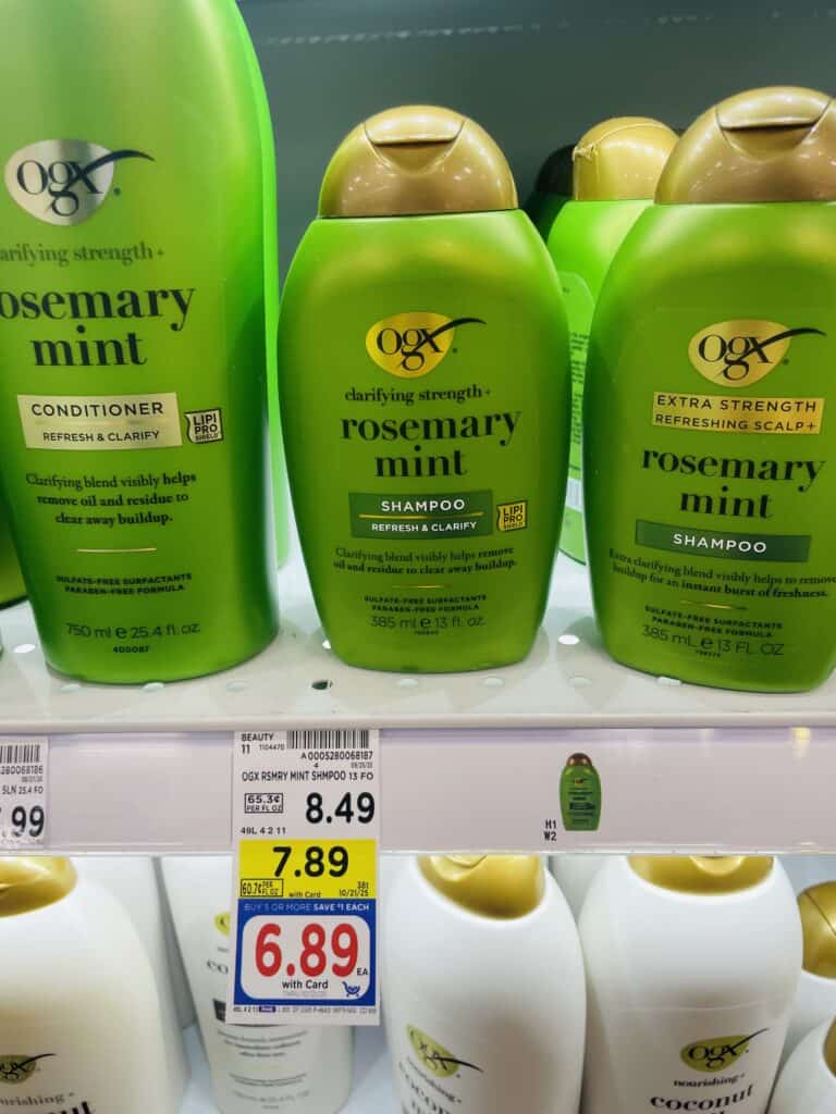 OGX Hair Care Kroger Shelf Image 