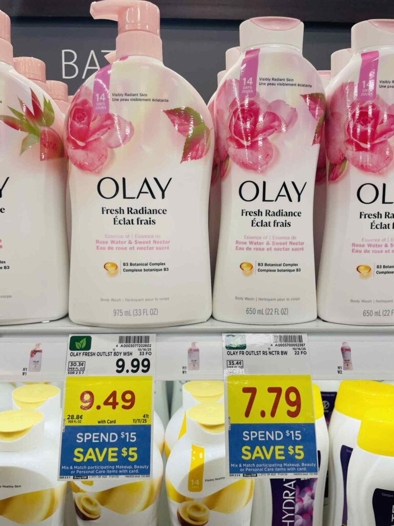 Olay Body Wash Kroger Shelf Image